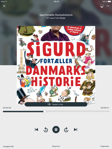 Sigurd fortæller danmarkshistorie som lydbog