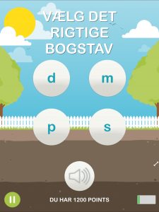 Lyt, stav og træn bogstaver og ord