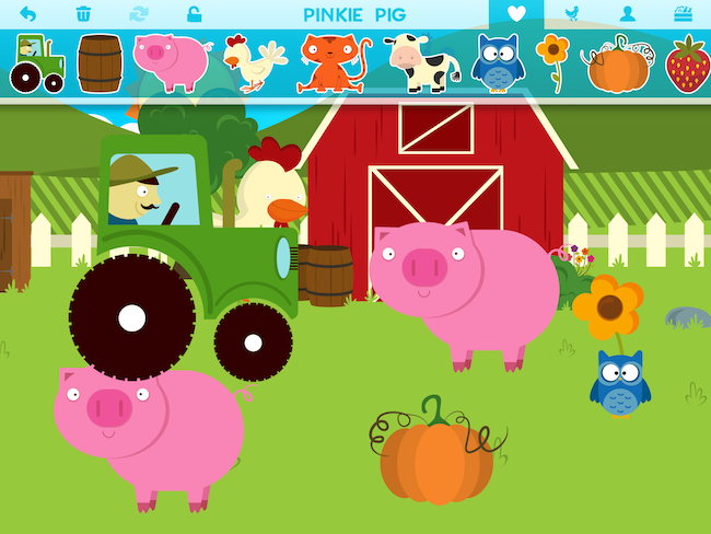 Lav dit eget klistermærkebillede med Farm Story