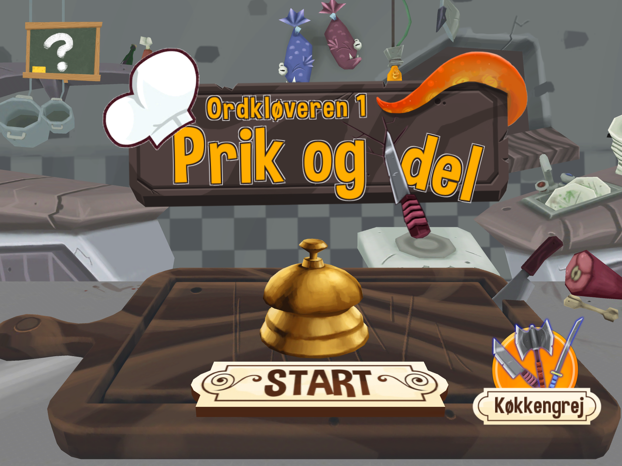 prik og del ord