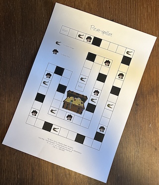 Spilleplade - Piratspil