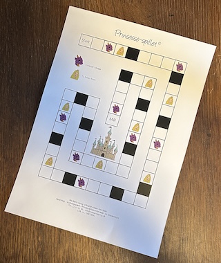 Spilleplade - Prinsessespil